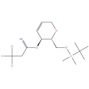O-[(2R,3S)-2-(tert-butyldimethylsilyloxymethyl)-3,6-dihydro-2H-pyran-3-yl]trichloroethanecarboximidate