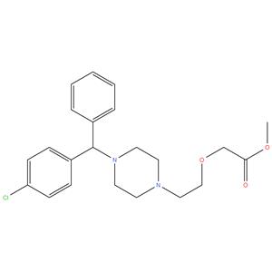 Cetirizine Methyl Ester (USP)
(RS)-2-[2-[4-[(4-Chlorophenyl)phenylmethyl]piperazin-1-yl] ethoxy]acetic acid methyl ester dihydrochloride