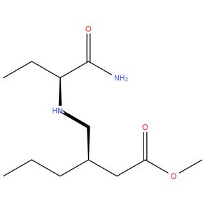 methyl ( R ) -3 - ( ( ( ( S ) -1 - amino - 1 - oxobutan - 2 - yl ) amino ) methyl ) hexanoate