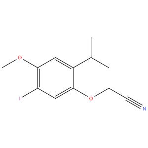 2-[5-Iodo-4-methoxy-2-(propan-2-yl)phenoxy]acetonitrile
