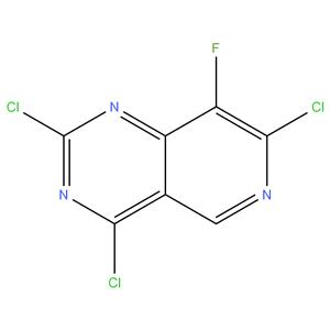 2,4,7-Trichloro-8-fluoropyrido[4,3-d]pyrimidine