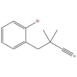 3-(2-bromophenyl)-2,2-dimethylpropanenitrile
