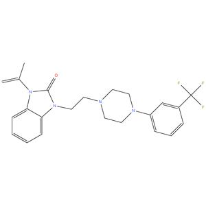 1-(Prp-1-en-2yl)-3-(2-(4-3-Tfm)Phyl)Piprzn-1yl)etl)-1h-B(d)-Imd-2-3h-1