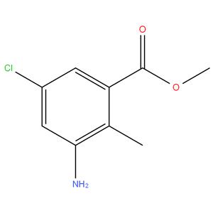 BENZOIC ACID,3-AMINO-5-CHLORO 2-METHYL- METHYL ESTER