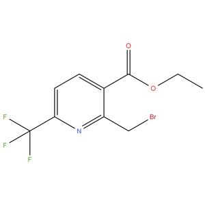 ethyl 2- ( bromomethyl ) -6- ( trifluoromethyl ) nicotinate