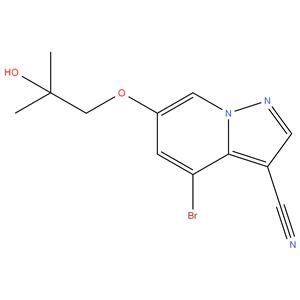 Pyrazolo[1,5-a]pyridine-3-carbonitrile, 4-bromo-6-(2-hydroxy-2-methylpropoxy)-