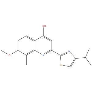 4-Hydroxy-2-(4-isopropylthiazole-2-yl)-7-methoxy-8-methylquinoline