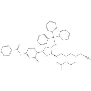 ( ( 2S , 3S , 5R ) -5- ( 4 - benzamido - 2 - oxopyrimidin - 1 ( 2H ) -yl ) -3- ( tritylamino ) tetrahydrofuran - 2