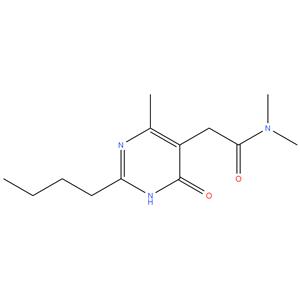 2-(2-butyl-4-hydroxy-6-methylpyrimidin-5-yl)-N,N-dimethylacetamide