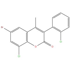 6-Bromo-8-chloro-3(2'-chlorophenyl)-4-methylcoumarin