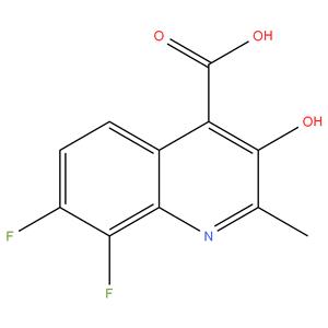 7,8-difluoro-3-hydroxy-2-methylquinoline-4-carboxylic acid