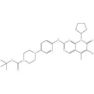Tert-butyl 4-(6-((6-bromo-8-cyclopentyl-5-methyl-7-oxo-7,8-dihydropyrido[2,3-d]pyrimidin-2-yl)amino)pyridin-3-yl)piperazine-1-carboxylate