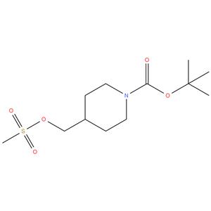 Tert Butyl 4-((methylsulfonyloxy)methyl) piperidine-1-carboxylate