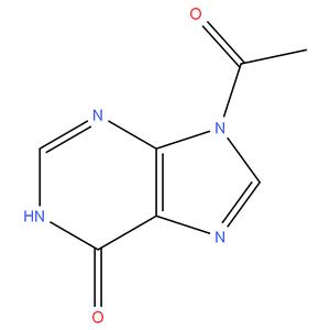 9-Acetyl-1H-purin-6(9H)-one