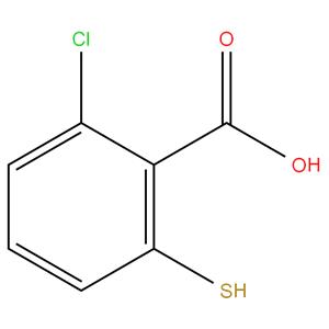 2-chloro-6-mercapto benzoic acid
