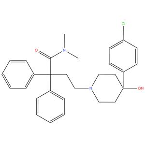 Loperamide
4-(4-(4-chlorophenyl)-4-hydroxypiperidin-1-yl)-N,N-dimethyl- 2,2-diphenylbutanamide