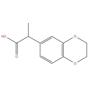 2- ( 2,3 - dihydrobenzo [ b ] [ 1,4 ] dioxin - 6 - yl ) propanoic acid