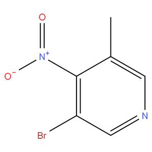 Pyridine, 3-​bromo-​5-​methyl-​4-​nitro-