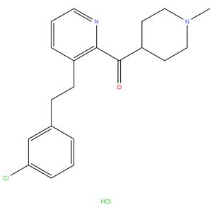 1-N-Methyl-4-Piperdinyl-3-[2-(3-Chlorophenyl)Ethyl]-Pyridinyl-2-Methanone Hydrochloride