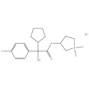 3-[[2-(4-Chlorophenyl)-2-cyclopentyl-2-hydroxyacetyl]oxy]-1,1-dimethylpyrrolidinium Bromide
