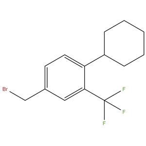4-(bromomethyl)-1-cyclohexyl-2-(trifluoromethyl)benzene