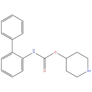 4-Piperidyl n-(2-biphenyl)carbamate