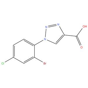 (1-(2-Bromo-4-chlorophenyl)-1H-1,2,3-triazole-4- carboxylic acid