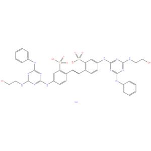 Disodium 4,4'-bis[[4-anilino-6-[(2-hydroxyethyl)amino]-1,3,5-triazin-2-yl]amino]stilbene-2,2'-disulphonate