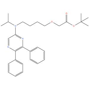 2-{4-[N-(5,6-diphenylpyrazin-2-yl)-N-isopropylamino]butyloxy}acetic acid tert-butyl ester