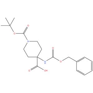 4-BENZYLOXYCARBONYLAMINO-PIPERIDINE-1,4-DICARBOXYLIC ACID MONO-TERT-BUTYL ESTER