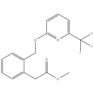 Methyl-2-(2-((( 6-trifluoro methyl) pyridine-2-yl)oxy)methyl)phenyl)acetate