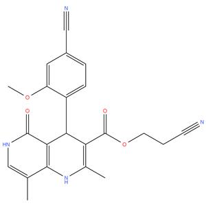 2-cyanoethyl 4-(4-cyano-2-methoxyphenyl)-2,8-dimethyl-5-oxo-1,4,5,6-tetrahydro-1,6-naphthyridine-3-carboxylate