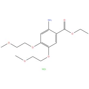 Ethyl 2-amino-4,5-bis(2-methoxyethoxy)benzoate hydrochloride