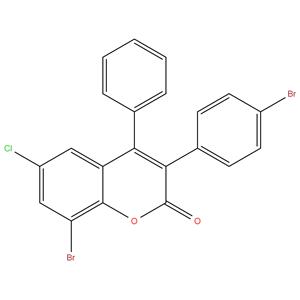 8-Bromo-3(4-Bromo Phenyl)-6-Chloro-4-Phenyl Coumarin