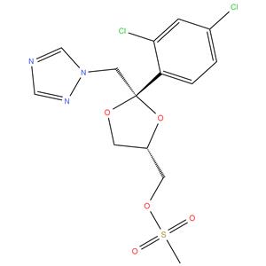 cis-2-(2,4-Dichloro-phenyl)-2-(1H-1,2,4-triazol-1-yl-methyl)-1,3-dioxolan-4-methanol methanesulfonate