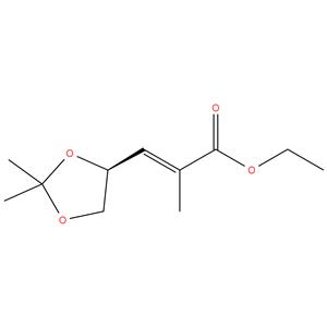 Ethyl (2E)-3-[(4S)-2,2-dimethyl-1,3-dioxolan-4-yl]-2- methylprop-2-enoate