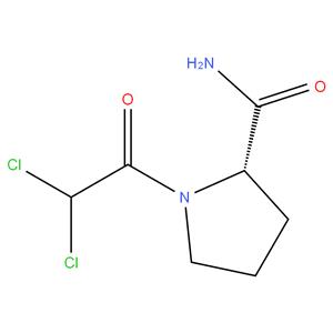 ( S ) -1- ( 2,2 - dichloroacetyl ) pyrrolidine - 2 - carboxamide