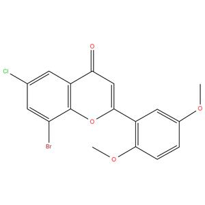 8- Bromo -6- Chloro- 2',5'- Dimethoxy Flavone