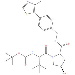 tert-butyl ((S)-1-((2S,4R)-4-hydroxy-2-((4-(4-methylthiazol-5-yl)benzyl)carbamoyl)pyrrolidin-1-yl)-3,3-dimethyl-1-oxobutan-2-yl)carbamate