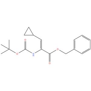 benzyl 2-(tert-butoxycarbonylamino)-3-cyclopropylpropenoate
