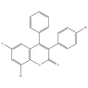 8-Bromo-3(4’-bromophenyl)-6-chloro-4-phenylcoumarin