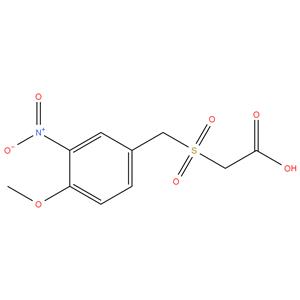 2-(4-methoxy-3-nitrobenzylsulfonyl)acetic acid