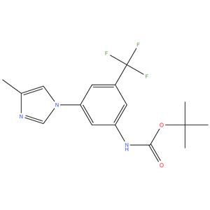 tert-Butyl (3-(4-methyl-1H-imidazol-1-yl)-5-(trifluoromethyl) phenyl) carbamate