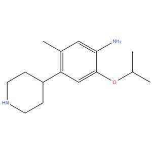 2-isopropoxy-5-methyl-4-(piperidin-4-yl)benzenamine