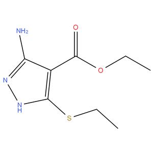 Ethyl-5-amino-3-(ethylthio)-1H pyrazole-4-carboxylate