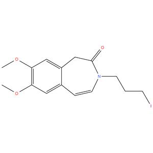 Ivabradine Iodo Impurity
6-3-(3-iodopropyl)-7,8-dimethoxy-1,3-dihydro-2H- benzo[d]azepin-2-one