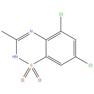5,7-Dichloro-3-Methyl-2H-1,2,4-Benzothiadiazine-1,1-Dioxide (Diazoxide impurity)
