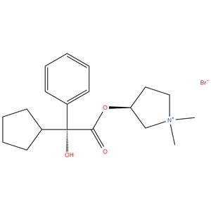 (3S)-rel-3-[[(2R)-2-cyclopentyl-2-hydroxy-2-phenylacetyl]oxy]-1,1-dimethyl-,Pyrrolidinium bromide (1:1)