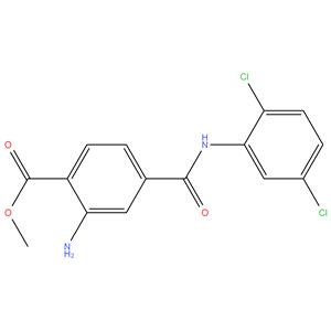 3-Amino-4-carbmethoxy-2,5-dichlorobenzanilide