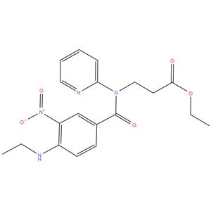 Ethyl3-(4-(Methylamino)-3-nitro-N-(pyridin-2- yl)benzamido)propanoate